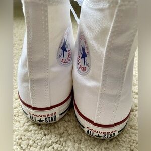NEW CONVERSE M7650C Chuck Taylor All Star Canvas Hi Top Optical White Sneakers